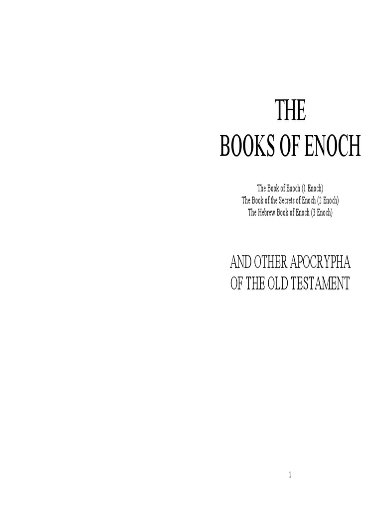 ApocryphaM Tellias PDF PDF Book Of Enoch Apocrypha