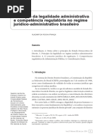 00 - Princípio Da Legalidade Administrativa e Competência Regulatória - Vladimir Da Rocha França
