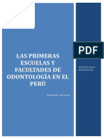 Primeras Escuelas y Facultades Del Peru