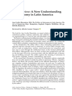 Book Review Latin American Policy Vol 8, 1 2017 - A New Understanding of Autonomy in LA PDF
