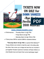 Damn Yankees Onsale Flyer PDF