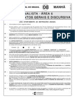 2010 Prova Conhecimentos Gerais Discursiva Bacen Banco Central Analista Manha