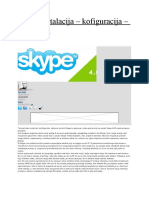 Skype Instalacija - Konfiguracija