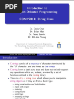 Introduction To Object-Oriented Programming COMP2011: String Class