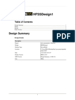 Hfssdesign1: Design Summary