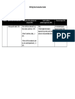 VW Big Data Evaluation Rubric