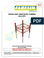 Props and Tresteled Towers Alu-Up2: Read This Manual Carefully Before Using The Products
