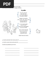 Poema El Pollito