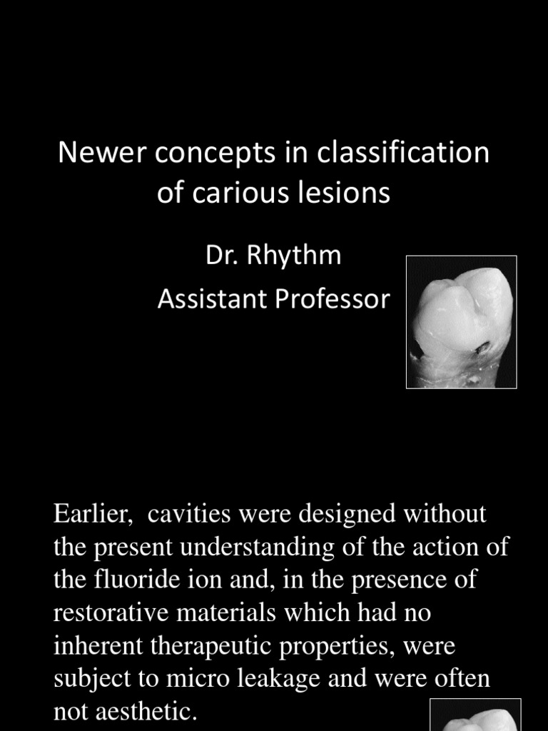 Mount and Hume Caries Classification | PDF | Tooth Enamel | Dentistry