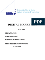 Digital Marketing Project - PATARI