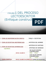 Fases en El Proceso Lectoescritor