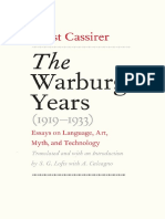 Ernst Cassirer S. G. Lofts Trans. The Warburg Years 1919-1933 Essays On Language, Art, Myth, and Technology