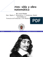 Descartes-Vida y Obra Matematica - M. J. de La Puente
