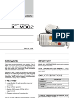 Icom IC-M302 Instruction Manual