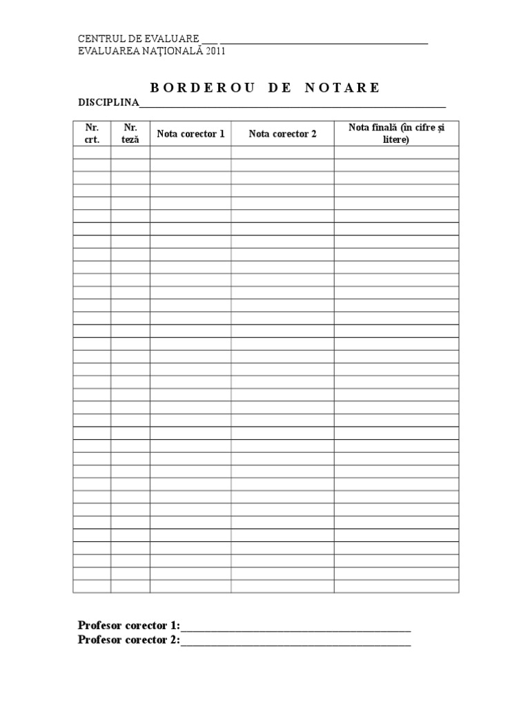 Borderou Notare Final | PDF