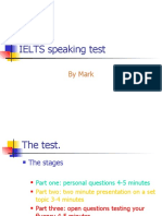 IELTS Speaking Test: by Mark
