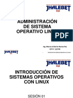 SESION I sistemas operativos linux