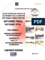 Volumen I, Anexo C, Tomo 1-3, Estudio de Hidrología e Hidraulica PDF