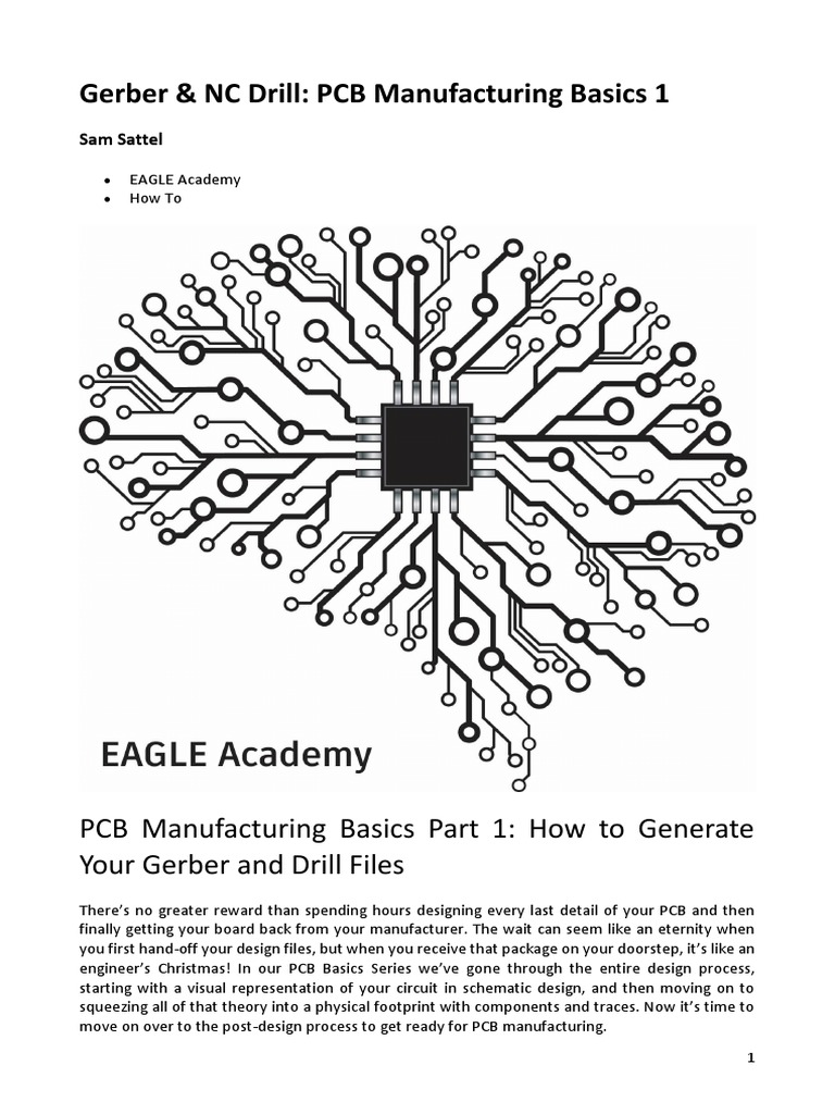 Manufacturing Basics 1 - Gerber & NC Drill PCB | PDF | Printed Circuit ...