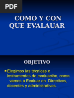 Como y Con Que Evaluar