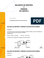Balances Con Reacción Quimica - Ejercicio PDF