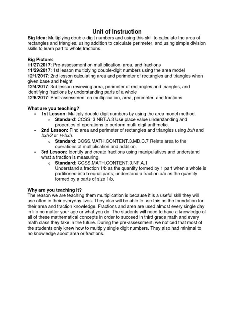 Lincoln Portfolio Assessment Lps Differ PDF Area Multiplication