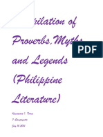 Compilation of Proverbs, Myths and Legends (Philippine Literature)