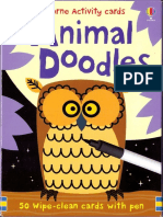 Animal Doodles Usborne Activity Cards