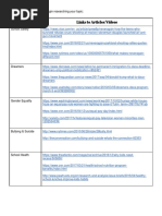 Advocacy Topics Articles