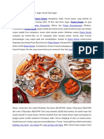 Seafood Khas Pantai Depok Jogja, Murah Dan Segar 