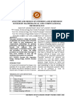 Analysis and Design of Steering and Suspension System by Mathematical and Computational Methodology