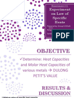 Specific Heats Experiment