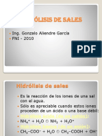 Tema 5 Hidrolisis de Sales