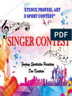 Singer Contest: "Junjung Sportivitas Persatuan Dan Kesatuan"