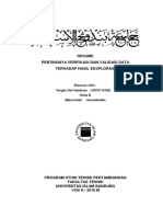 Resume Pentingnya Verifikasi Dan Validasi Data Terhadap Hasil Eksplorasi