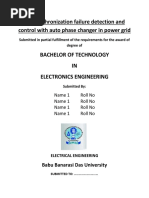 Automatic Grid Failure Detection and Control