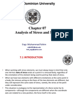 Chap 07 - Analysis of Stress and Strain