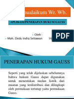 Penerapan Hukum Gauss