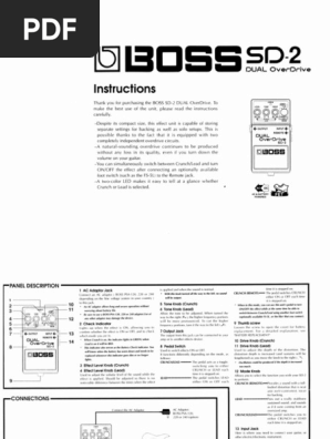 Boss SD-2 Manual PDF | PDF