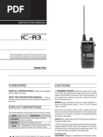 Icom IC-R5 Instruction Manual | PDF | Hertz | Radio