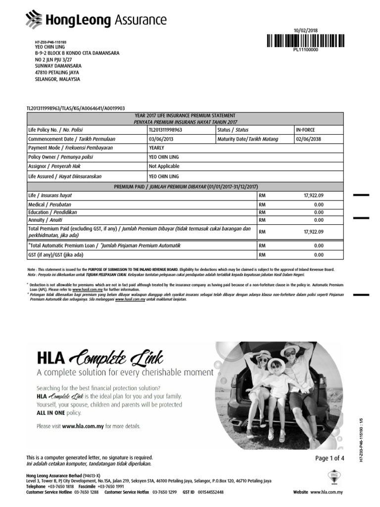 Sample | PDF | Dividend | Insurance