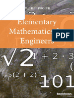 Elementary Mathematics For Engineers