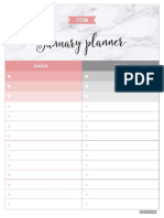 2018 Monthly Planner Pages PDF