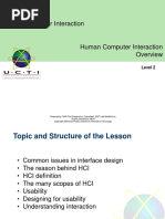 2 - HCI and Overview