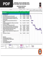 Piping Insulation Project Planned Schedule-Rev2