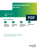 Get Smart: Advanced Analytics Applied To Big Data: Report Highlights