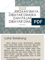 Pemeriksaan Biaya Dan Pajak Dibayar Dimuka