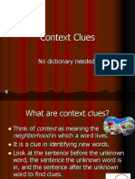 Context Clues No Dictionary Needed