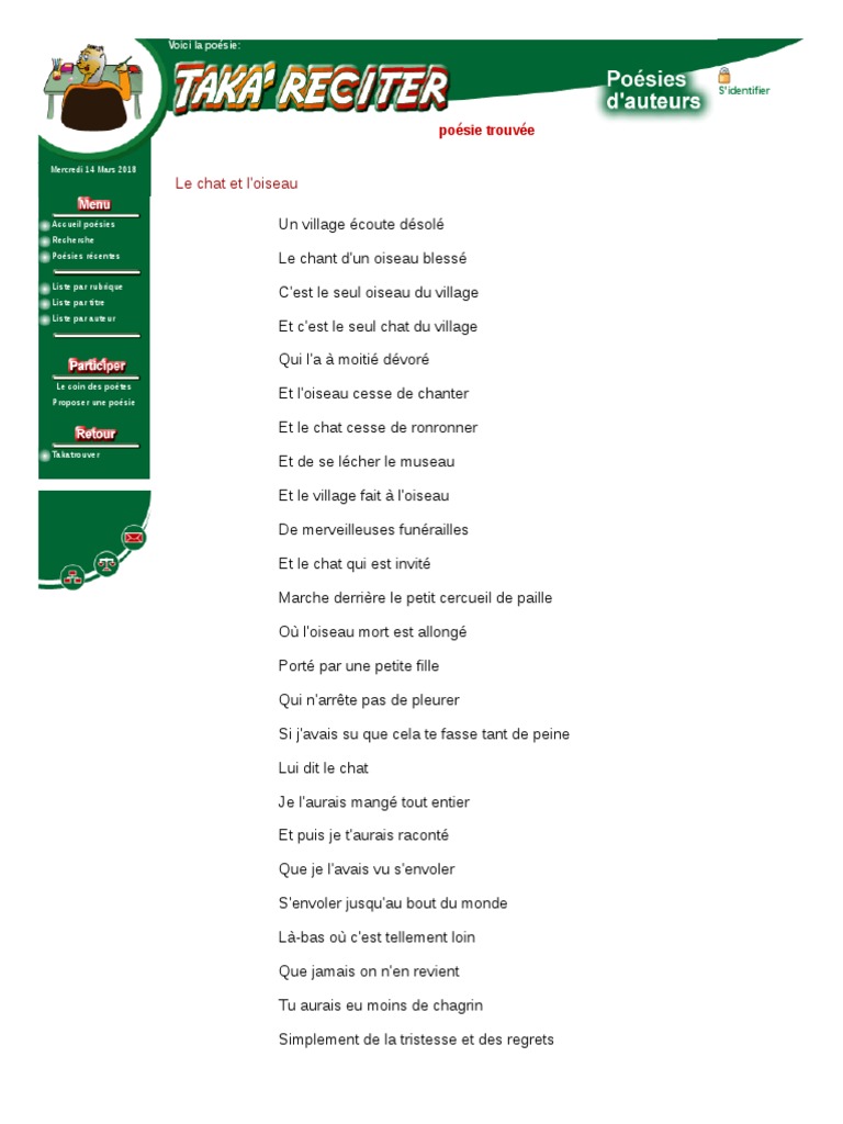 Www Takatrouver Net Poesie Index Php Id 387