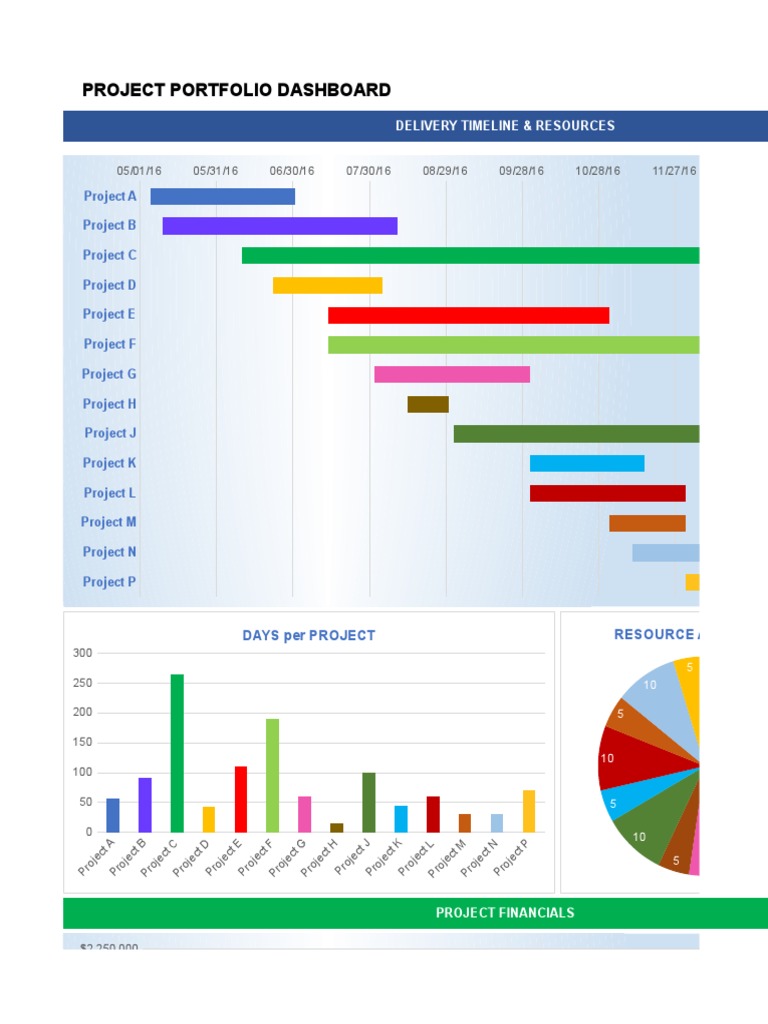 Project Portfolio Management Dashboard | PDF | Business